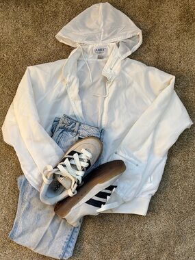 Vintage 90s Made in USA Nylon Windbreaker- La Mode - Size L